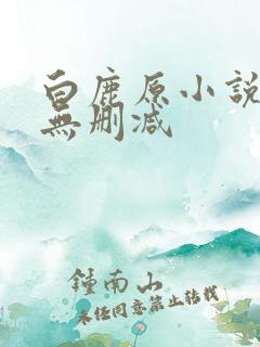 白鹿原小说原著无删减