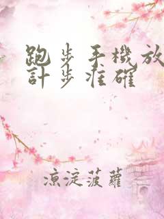 跑步手机放哪里计步准确