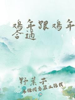 鸡年跟鸡年合不合适