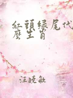 红头绿尾代表什么生肖