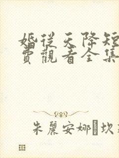 婚从天降短剧免费观看全集在线播放