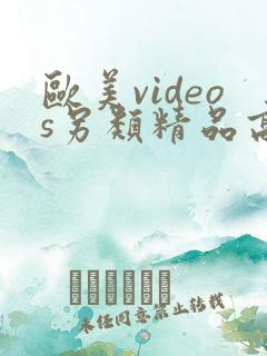 欧美videos另类精品高清