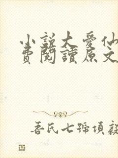 小说大爱仙尊免费阅读原文
