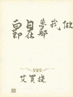 白日梦我做的章节在哪