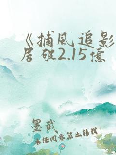 《捕风追影》票房破2.15亿