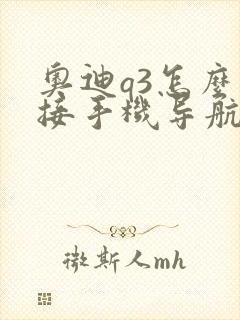 奥迪q3怎么连接手机导航