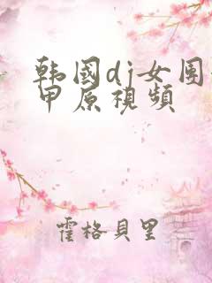 韩国dj女团卸甲原视频