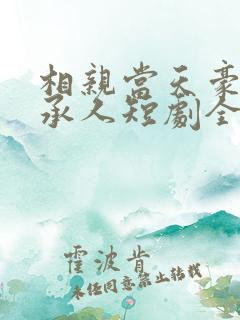 相亲当天豪门继承人短剧全集全免费
