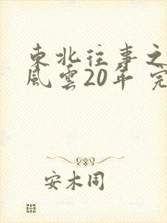 东北往事之黑道风云20年 完整版