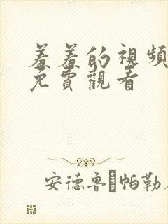 羞羞的视频在线免费观看