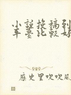 小说投稿到哪个平台比较好