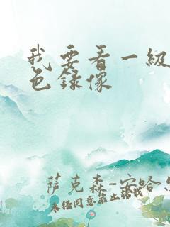 我要看一级特黄色录像
