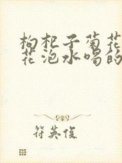枸杞子菊花金银花泡水喝的功效