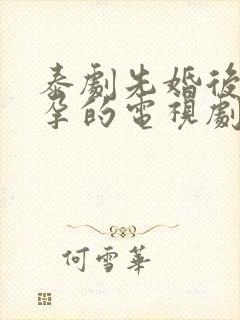 泰剧先婚后爱怀孕的电视剧