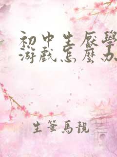 初中生厌学沉迷游戏怎么办