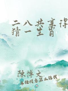 二八共享得四五猜一生肖
