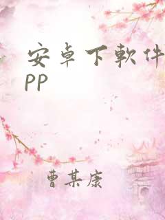 安卓下软件的app