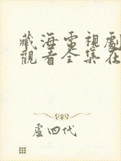 藏海电视剧免费观看全集在线播放