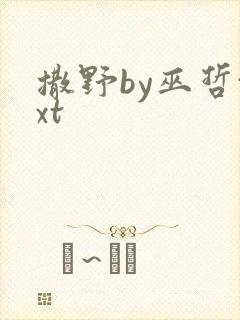 撒野by巫哲txt