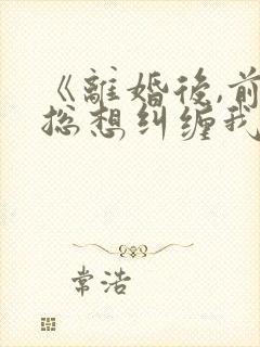 《离婚后,前夫总想纠缠我》
