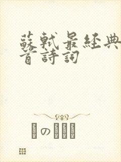 苏轼最经典的十首诗词