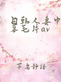 日韩人妻中文字幕毛片av