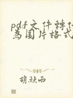 pdf文件转化为图片格式
