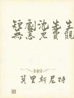 短剧沈先生别来无恙免费观看