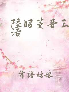 陆昭菱晋王朱明浩