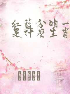 红蓝分明一与三是什么生肖