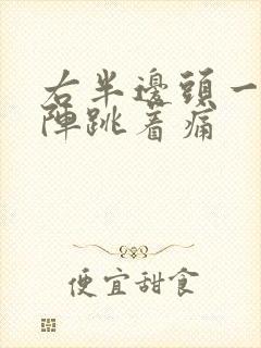 右半边头一阵一阵跳着痛