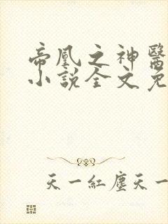 帝凰之神医弃妃小说全文免费阅读