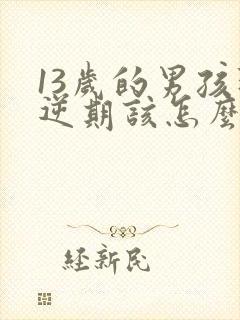 13岁的男孩叛逆期该怎么办