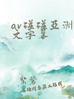 av碰碰亚洲中文字幕