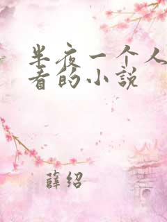 半夜一个人偷偷看的小说