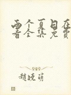 两个夏日在线观看全集免费播放