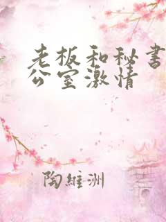 老板和秘书在办公室激情