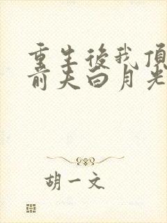 重生后我顶替了前夫白月光'