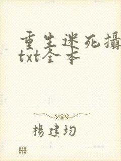重生迷死摄政王txt全本