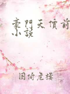 豪门天价前妻 小说