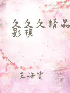 久久久精品国产影视