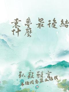 袁梦最后结局是什么