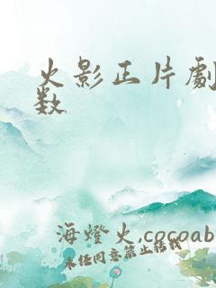 火影正片剧情集数