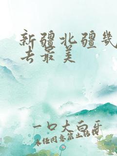 新疆北疆几月份去最美
