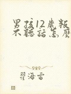 男孩12岁叛逆不听话怎么办