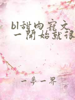 bl甜肉宠文 一开始就很宠