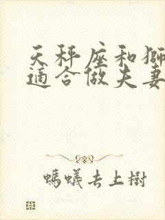 天秤座和狮子座适合做夫妻吗