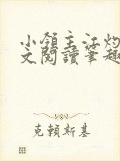 小领主江灼灼全文阅读笔趣阁