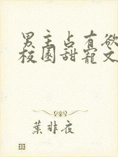 男主占有欲强的校园甜宠文