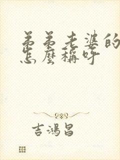 弟弟老婆的哥哥怎么称呼